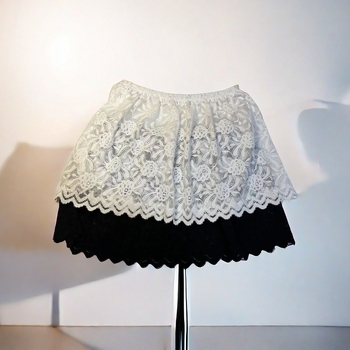 A-vonalú rövid szoknya akrilból, elasztánnal (<30%), magas rugalmasság, fő anyag 90-95%