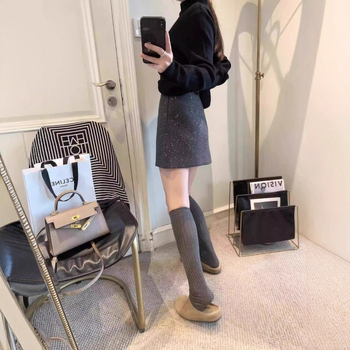 A-vonalú sequin szoknya poliészterből, mikroelasztikus, típus A, vasalás nélkül