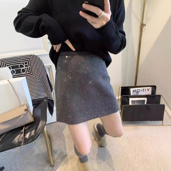 A-vonalú sequin szoknya poliészterből, mikroelasztikus, típus A, vasalás nélkül