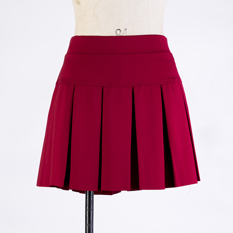 Square dance szoknya, pliszírozott, nyomott minta, poliészter, magas derekú, etnikus stílus