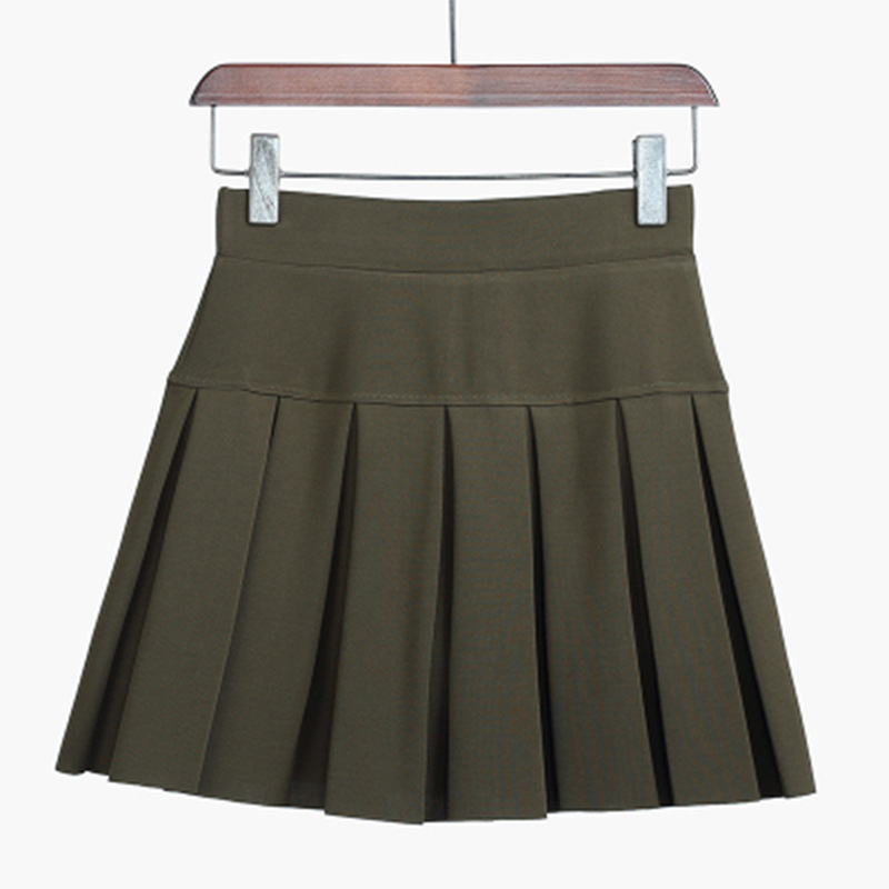 Square dance szoknya, pliszírozott, nyomott minta, poliészter, magas derekú, etnikus stílus