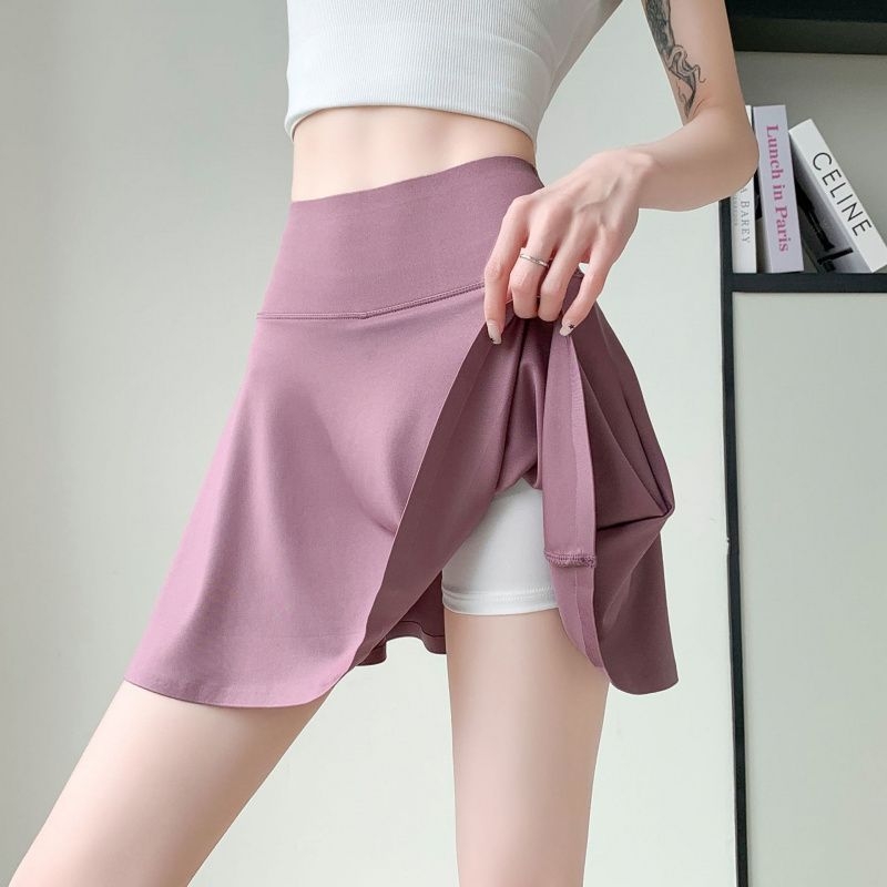A-linijska suknja od poliestera, 95% poliestera, mikroelastičnost, ljeto 2025, elegantan stil