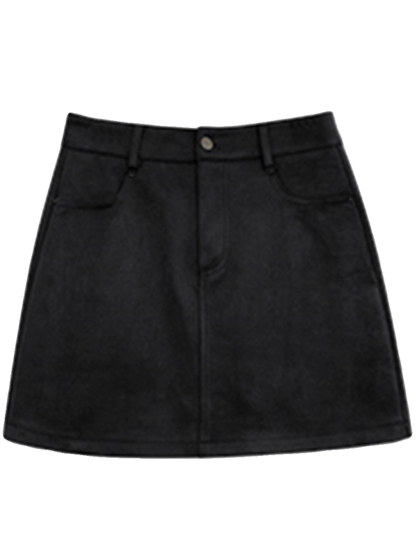 A-vonalú szoknya, poliészter anyag, fő anyag tartalom 30–50%, 2025 ősz, casual japán-koreai stílus