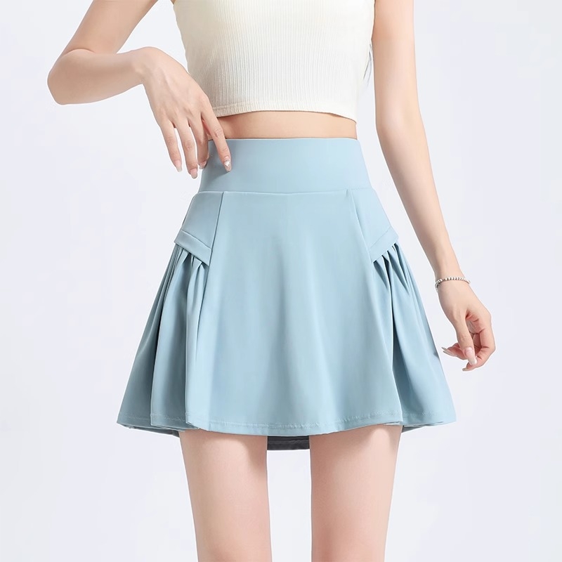 Badminton sport szoknya, egyszínű, gyorsan száradó, magas rugalmasságú, nylon-spandex keverék, Típus A – Nyár 2025