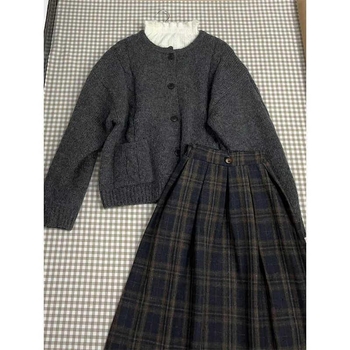 Ženski kostim s suknjom: elegantan uredski stil, duga suknja, dugi rukavi (Model: jednobojni; Duljina rukava: duga; Duljina suknje: duga; Tkanina: poliester s elastanom; Stil: uredski)
