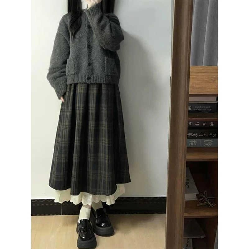 Ženski kostim s suknjom: elegantan uredski stil, duga suknja, dugi rukavi (Model: jednobojni; Duljina rukava: duga; Duljina suknje: duga; Tkanina: poliester s elastanom; Stil: uredski)