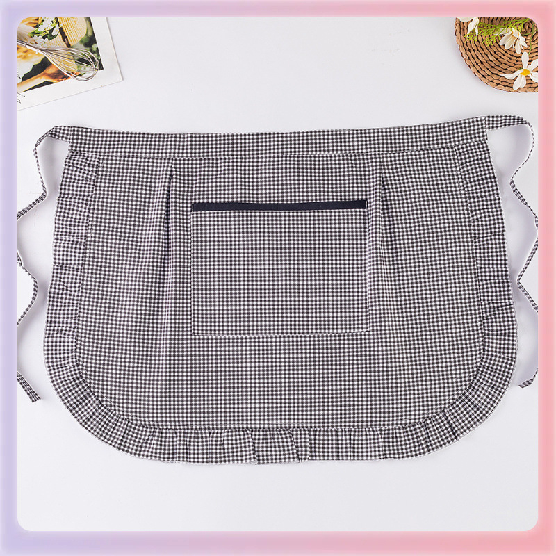 100% pamut kötény, ujjatlan, fél hosszú, dupla rétegű vízálló, háztartási használatra