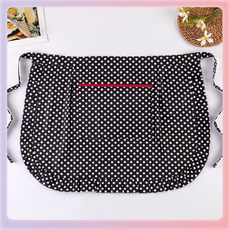 100% pamut kötény, ujjatlan, fél hosszú, dupla rétegű vízálló, háztartási használatra