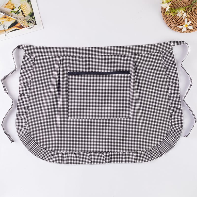 100% pamut kötény, ujjatlan, fél hosszú, dupla rétegű vízálló, háztartási használatra