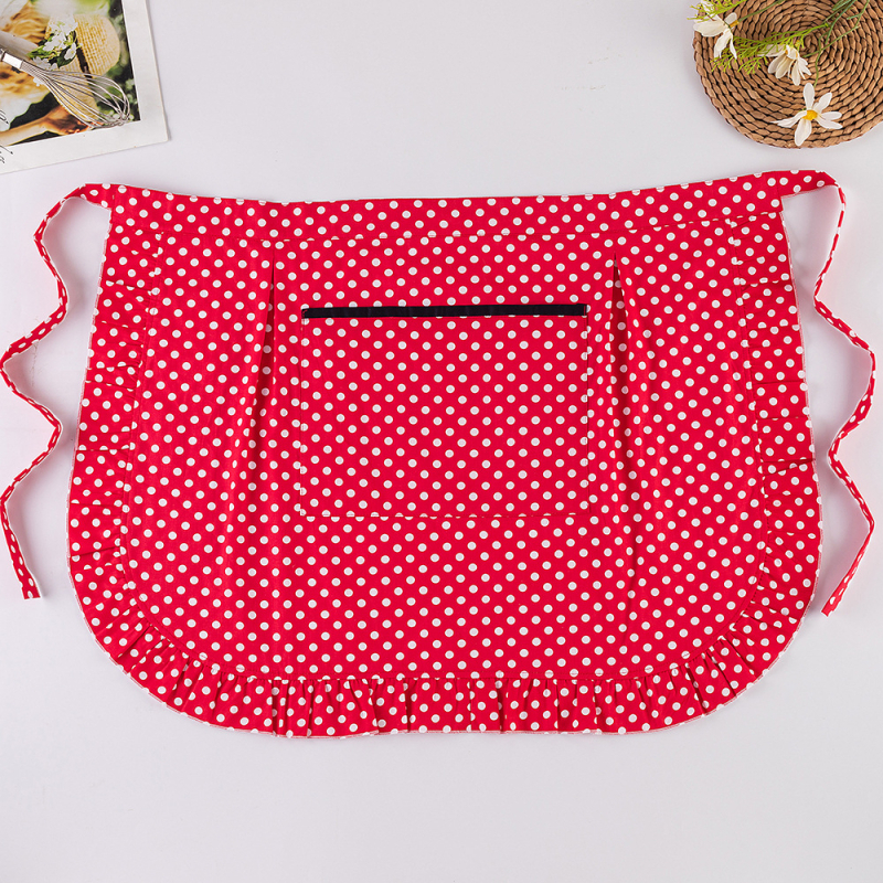 100% pamut kötény, ujjatlan, fél hosszú, dupla rétegű vízálló, háztartási használatra