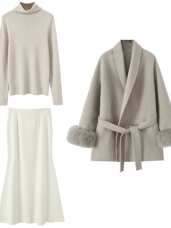 Φούστα γοργόνας - Μίξη πολυεστέρα-βισκόζη, Μεσαίου μήκους, Ελαστικότητα, Λογοτεχνικά ρετρό στυλ