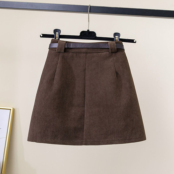 Klostuotos medvilninės sijonas, trumpas ilgis, PVC pagrindinė medžiaga, mikro elastingumas, pavasaris 2025