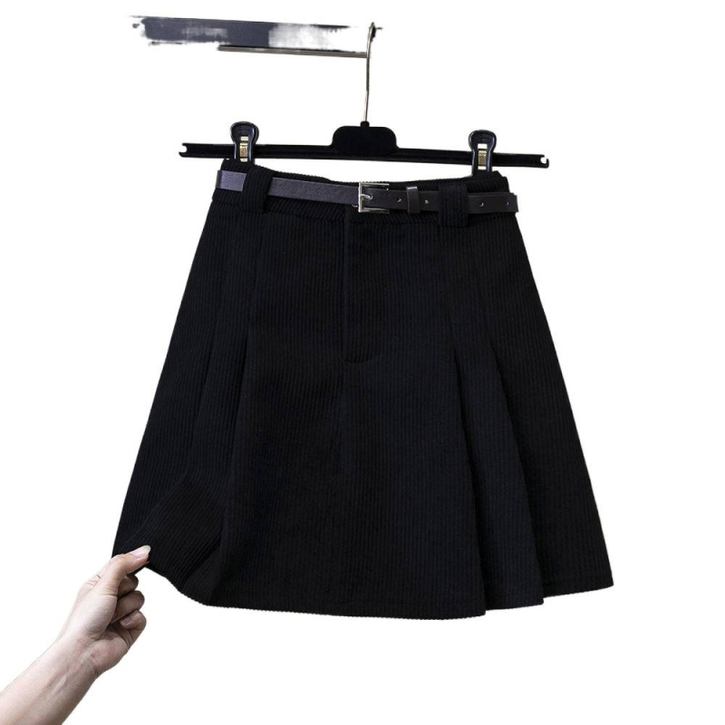 Klostuotos medvilninės sijonas, trumpas ilgis, PVC pagrindinė medžiaga, mikro elastingumas, pavasaris 2025