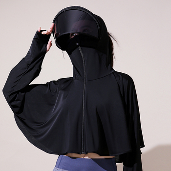Sieviešu velosipēdu saules aizsardzības jaka - elpojoša, UV aizsardzība, ātri žūstošs Ice Silk audums, viegla