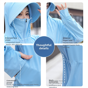 Sieviešu Ice Silk UV aizsardzības velosipēdu jaka, elpojoša, gara saules aizsardzība, vidējā garuma