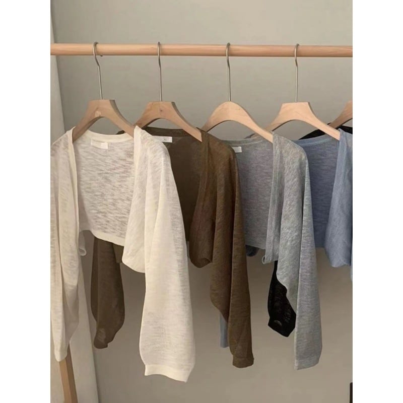 Γυναικείος βισκόζη καρντίν για ηλιοπροστασία, slim fit, μακριά μανίκια, UPF30+, ανάμειξη νάιλον, Καλοκαίρι 2025