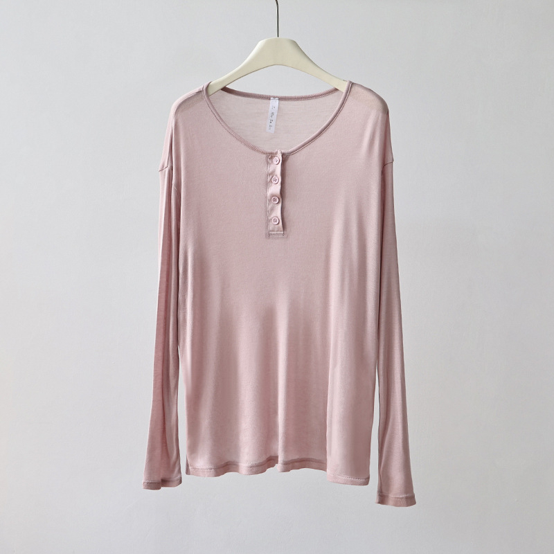 Ženski top s ležernim krojem, s dugim rukavima od akrilnog vlakna, UPF30+ zaštita, mješavina viskoze (50–70% akril, <30% viskoze)