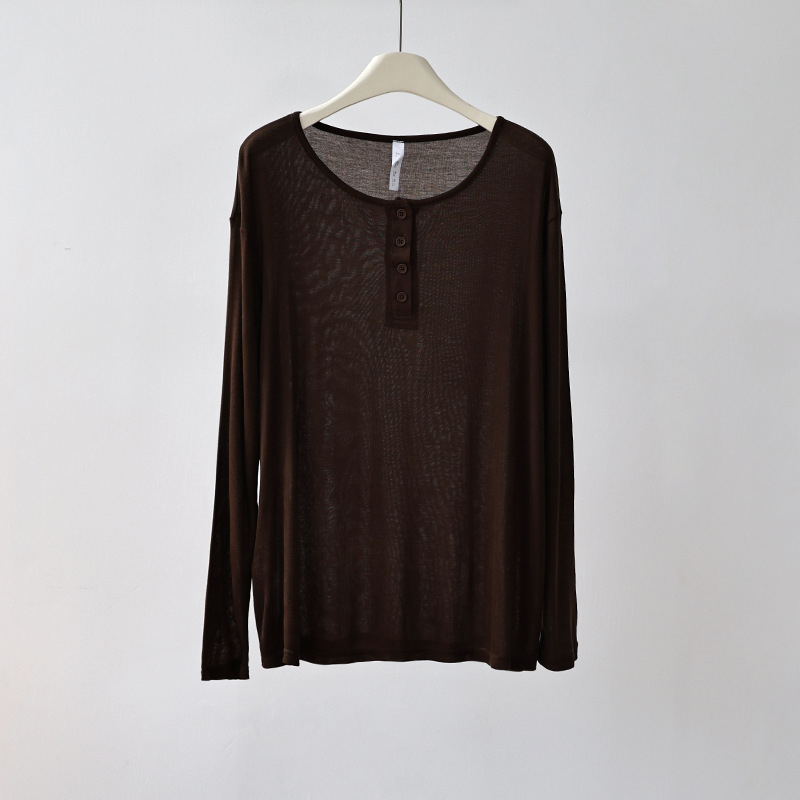 Ženski top s ležernim krojem, s dugim rukavima od akrilnog vlakna, UPF30+ zaštita, mješavina viskoze (50–70% akril, <30% viskoze)