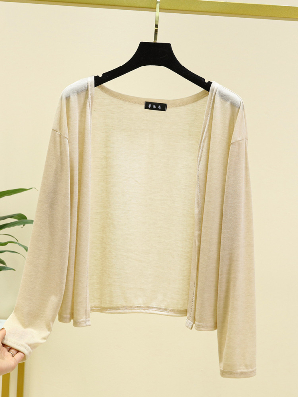 Ljetni tanki kardigan od Tencel Lyocell, dugi rukavi, UPF30+, 90–95% Tencel Lyocell; Poliester <30%