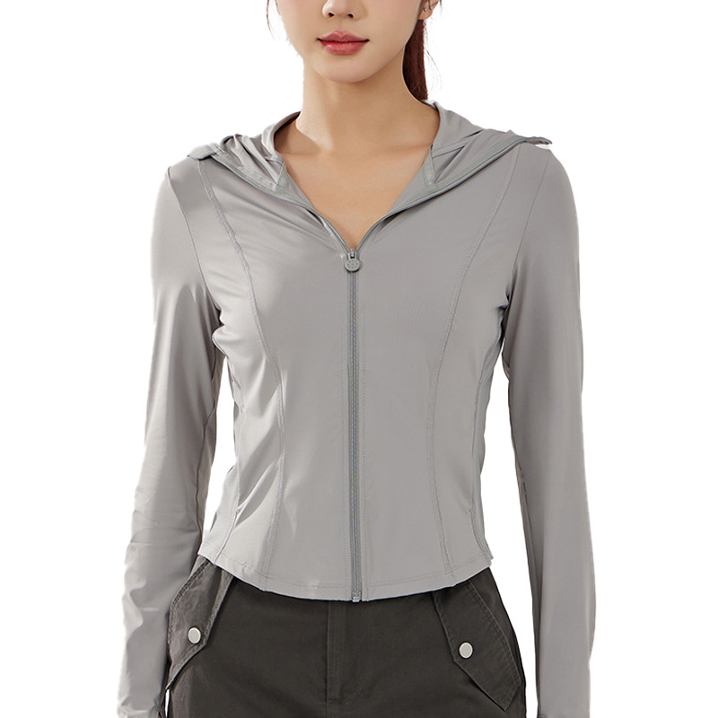 Ženska vanjska vjetrovka s kapuljom, UPF50+ UV zaštita, brzo sušenje, prozračna