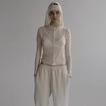 Geacă cu glugă în stil coreean pentru protecția solară, croială slim, lungime obișnuită, mâneci lungi, 80-90% bumbac