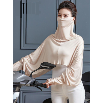 Šal-tip zaštitna majica UV zaštitu, Harajuku stil, dugi rukavi, UPF30+, proljeće 2025