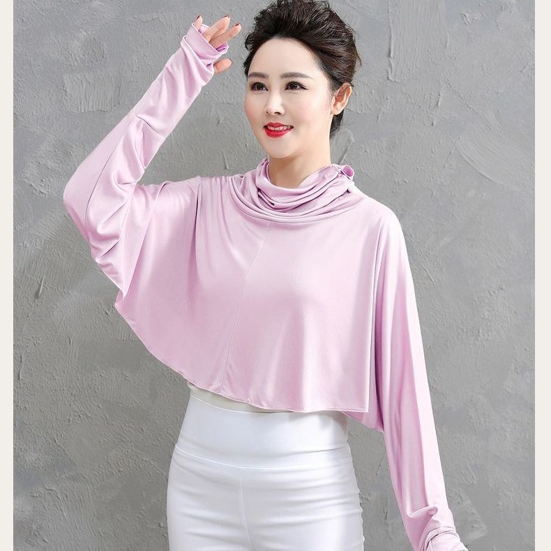 Šal-tip zaštitna majica UV zaštitu, Harajuku stil, dugi rukavi, UPF30+, proljeće 2025