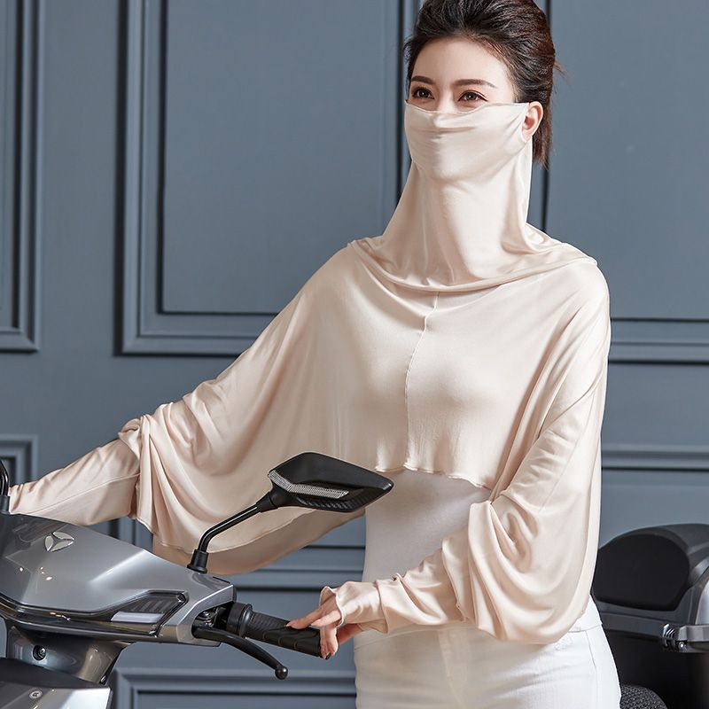 Šal-tip zaštitna majica UV zaštitu, Harajuku stil, dugi rukavi, UPF30+, proljeće 2025