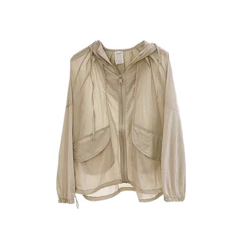 Îmbrăcăminte ușoară de protecție solară pentru femei, cu glugă, cardigan – Primăvara 2024, stil proaspăt și dulce