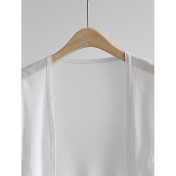 Ice Silk kardigan s dugim rukavima, bez gumba, tanak pleteni sloj za zaštitu od sunca — ravni kroj, UPF30+