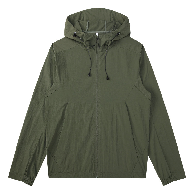 Unisex windbreaker jakna – UPF50+ UV zaštita, najlon tkanina, kapuljača, vodootporna, ultra lagana, pogodna za putovanja, šetnje i sport