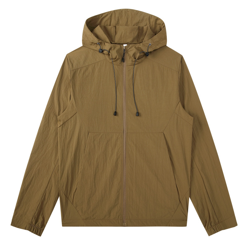 Unisex windbreaker jakna – UPF50+ UV zaštita, najlon tkanina, kapuljača, vodootporna, ultra lagana, pogodna za putovanja, šetnje i sport