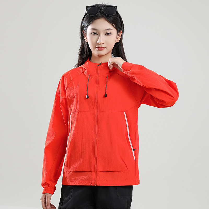 Unisex windbreaker jakna – UPF50+ UV zaštita, najlon tkanina, kapuljača, vodootporna, ultra lagana, pogodna za putovanja, šetnje i sport