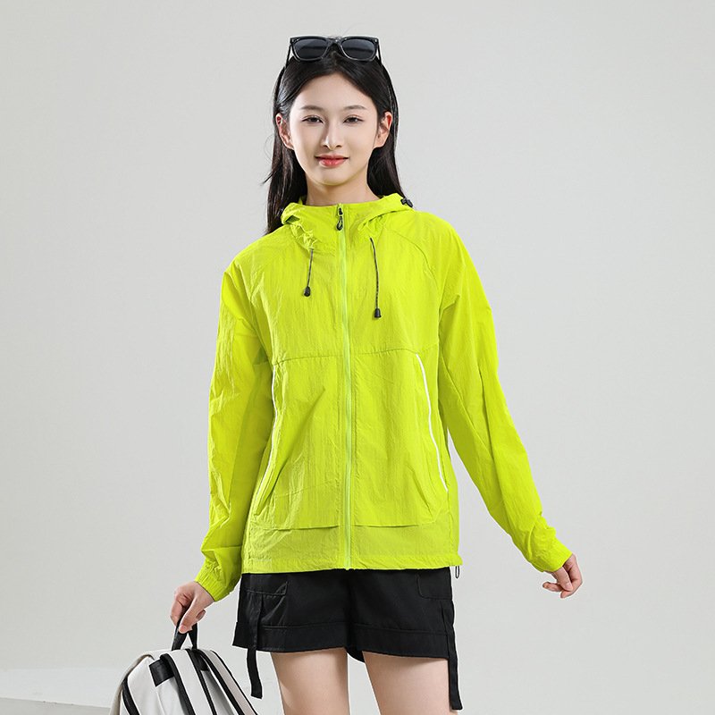 Unisex windbreaker jakna – UPF50+ UV zaštita, najlon tkanina, kapuljača, vodootporna, ultra lagana, pogodna za putovanja, šetnje i sport