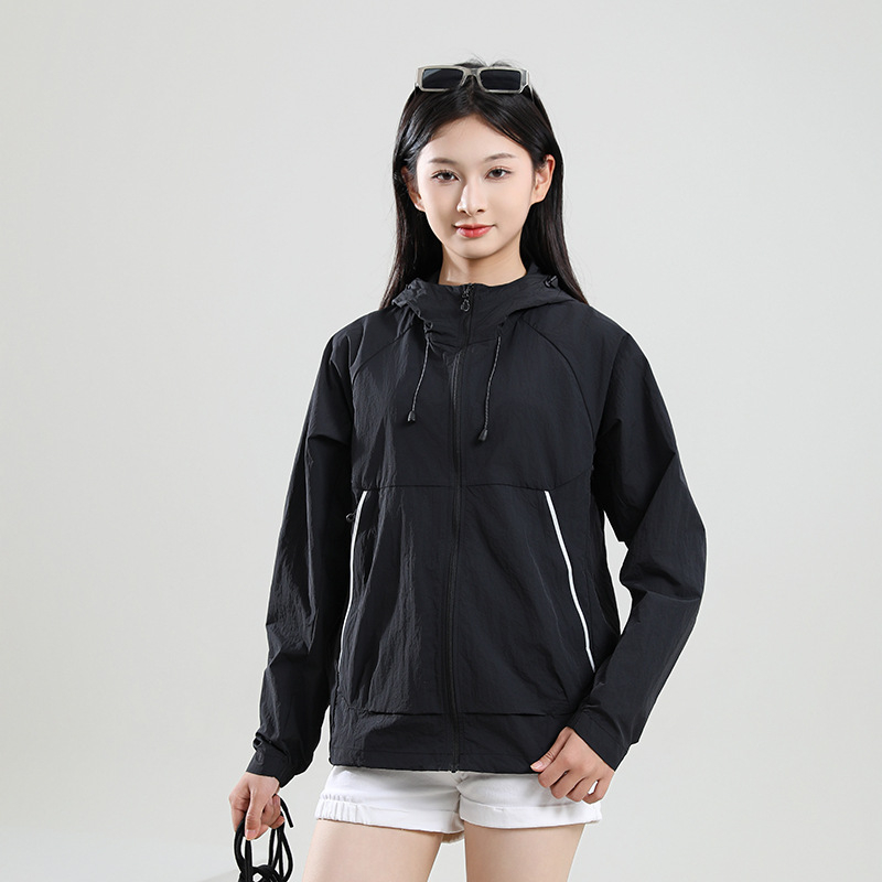 Unisex windbreaker jakna – UPF50+ UV zaštita, najlon tkanina, kapuljača, vodootporna, ultra lagana, pogodna za putovanja, šetnje i sport