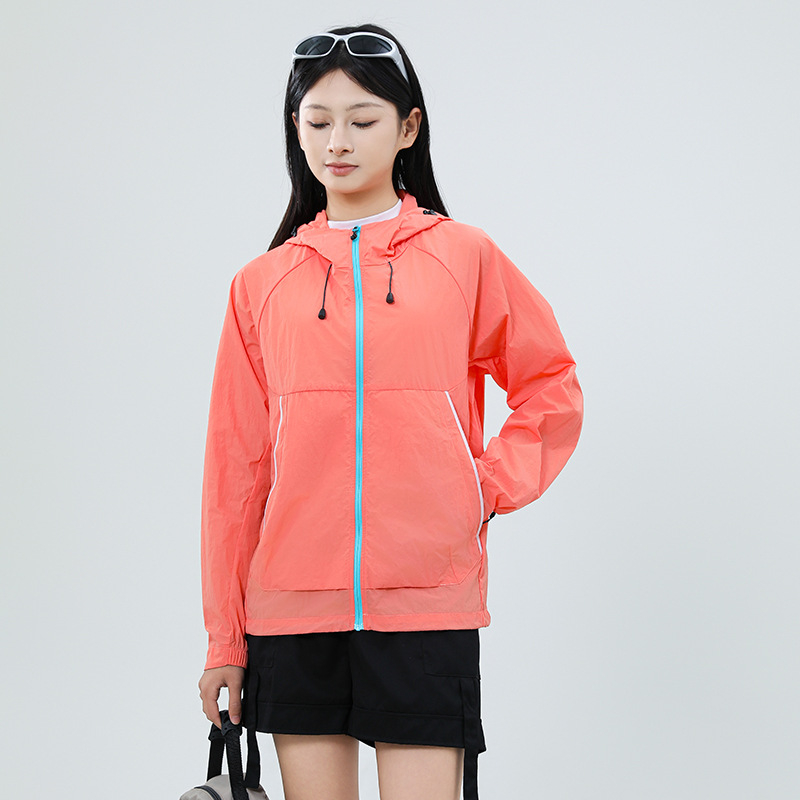 Unisex windbreaker jakna – UPF50+ UV zaštita, najlon tkanina, kapuljača, vodootporna, ultra lagana, pogodna za putovanja, šetnje i sport