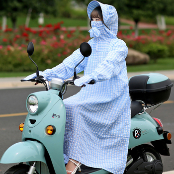 Žensko pamukasto odjeća s UV zaštitom, srednje duljine, za vožnju električnim biciklom
