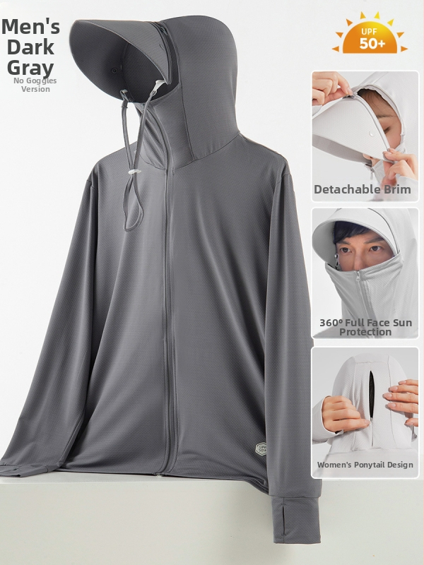 Letná bunda s UV ochranou UPF50+, priedušná a rýchloschnúca, materiál spandex, kapucňa (odnímateľná), ideálna na turistiku, kempovanie a cyklistiku