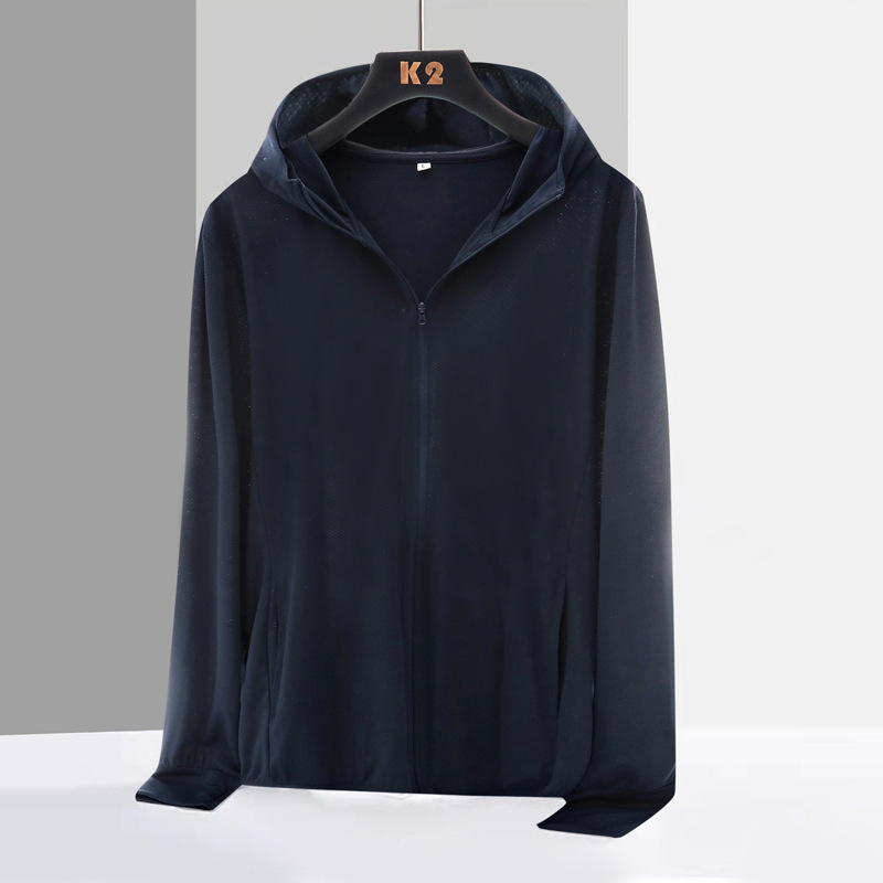 Jakna s UV zaštitom i kapuljom — prozračna, otporna na vjetar, od poliesterskih vlakana