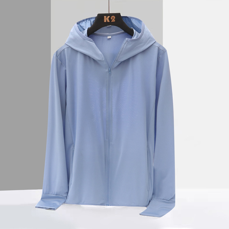 Jakna s UV zaštitom i kapuljom — prozračna, otporna na vjetar, od poliesterskih vlakana