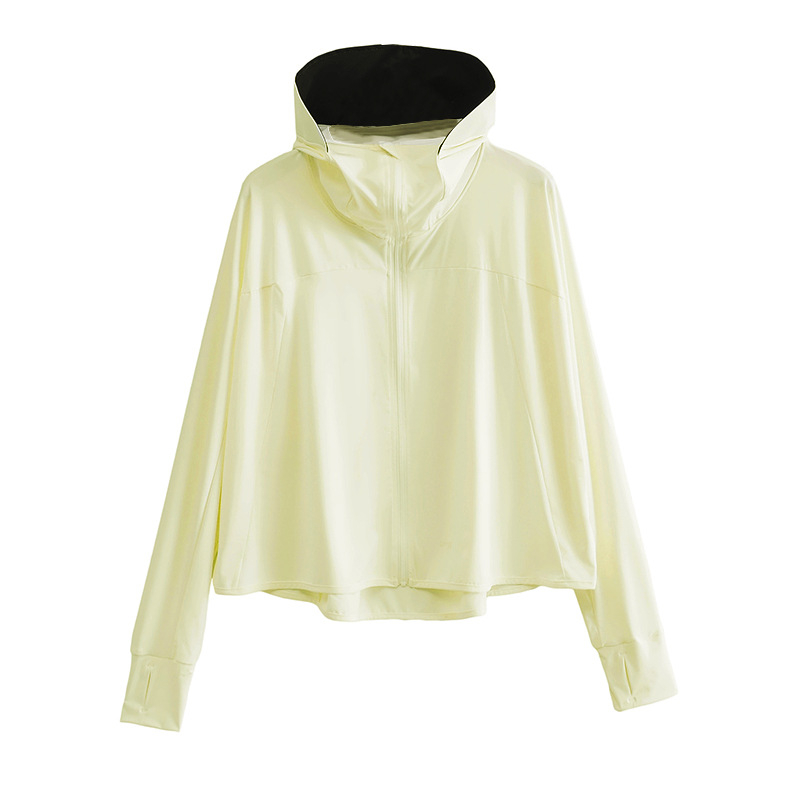 Ženska jakna s kapuljacom za zaštitu od sunca UPF99+, prozračni poliester, univerzalni gradski stil, proljeće 2024