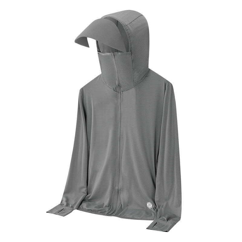 UPF50+ windbreaker za muškarce i žene, lagan i prozračan, s velikim obodom, Ice Silk tkanina