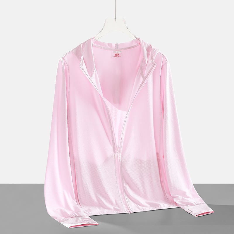 Vanjska windbreaker jakna s kapuljom, UV zaštita UPF50+, dugi rukavi, lagana smjesa sintetičkih vlakana (UPF50+, kapulja, dugi rukavi, lagana smjesa)