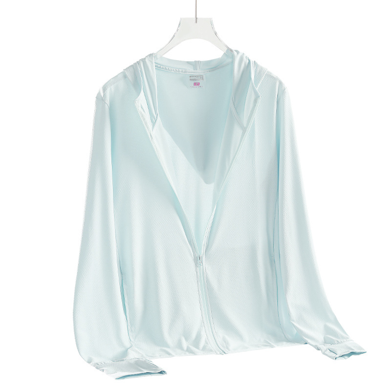 Vanjska windbreaker jakna s kapuljom, UV zaštita UPF50+, dugi rukavi, lagana smjesa sintetičkih vlakana (UPF50+, kapulja, dugi rukavi, lagana smjesa)