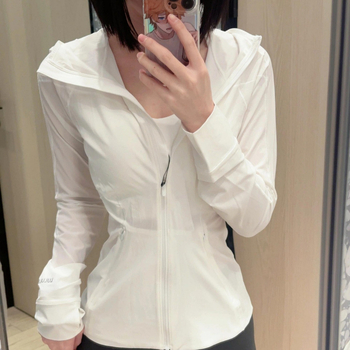 Sievietes kapucēta sporta jaka ar saules aizsardzību, vasara 2025, Lycra/Spandex audums, saturs 31-50%