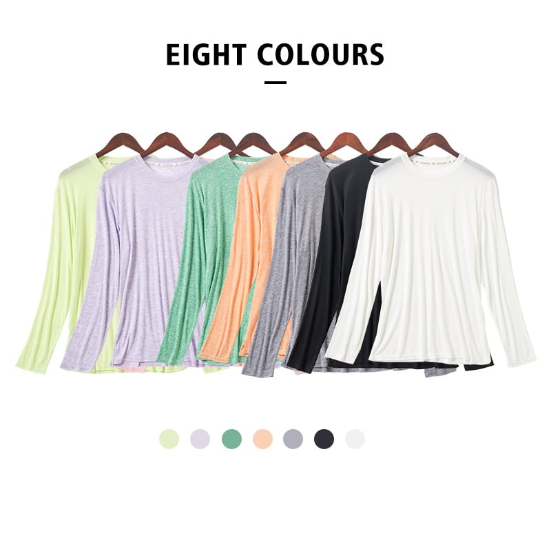 Ženski pleteni top od Ice Silk – labav kroj, dugi rukavi, UPF50+ zaštita od sunca