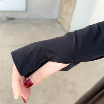 Női UV-védő hosszú kabát Ice Silk anyagból, lélegző, cipzár, hosszú ujjak, UPF50+