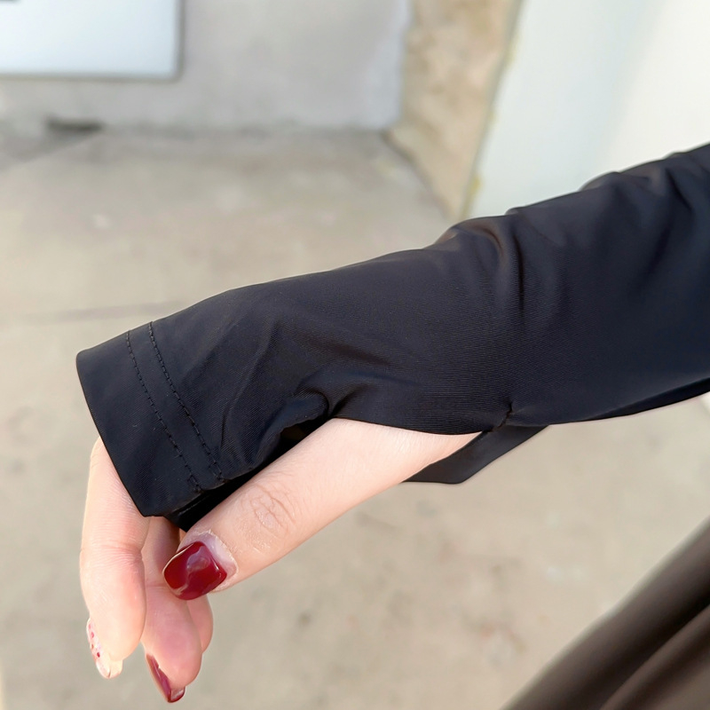 Női UV-védő hosszú kabát Ice Silk anyagból, lélegző, cipzár, hosszú ujjak, UPF50+