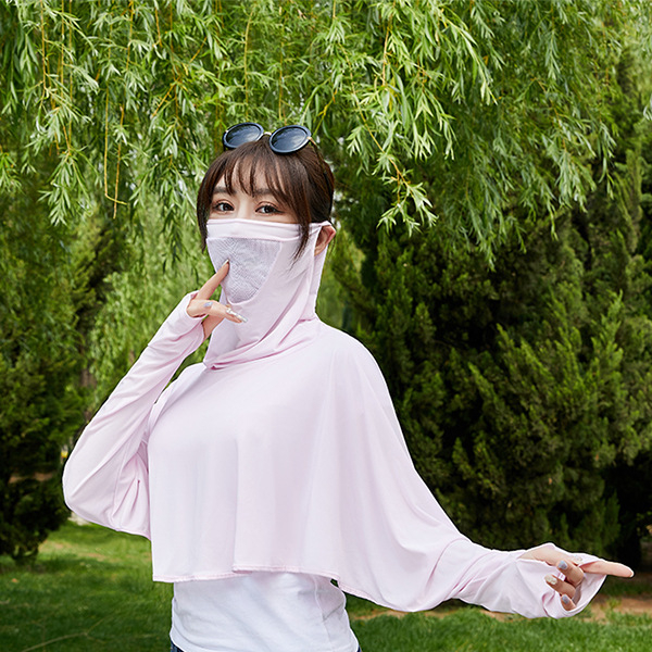 Tricou de protecție UV pentru femei - pentru ciclism, mâneci lungi, poliester Ice Silk, croială lejeră (Poliester 61-70%)