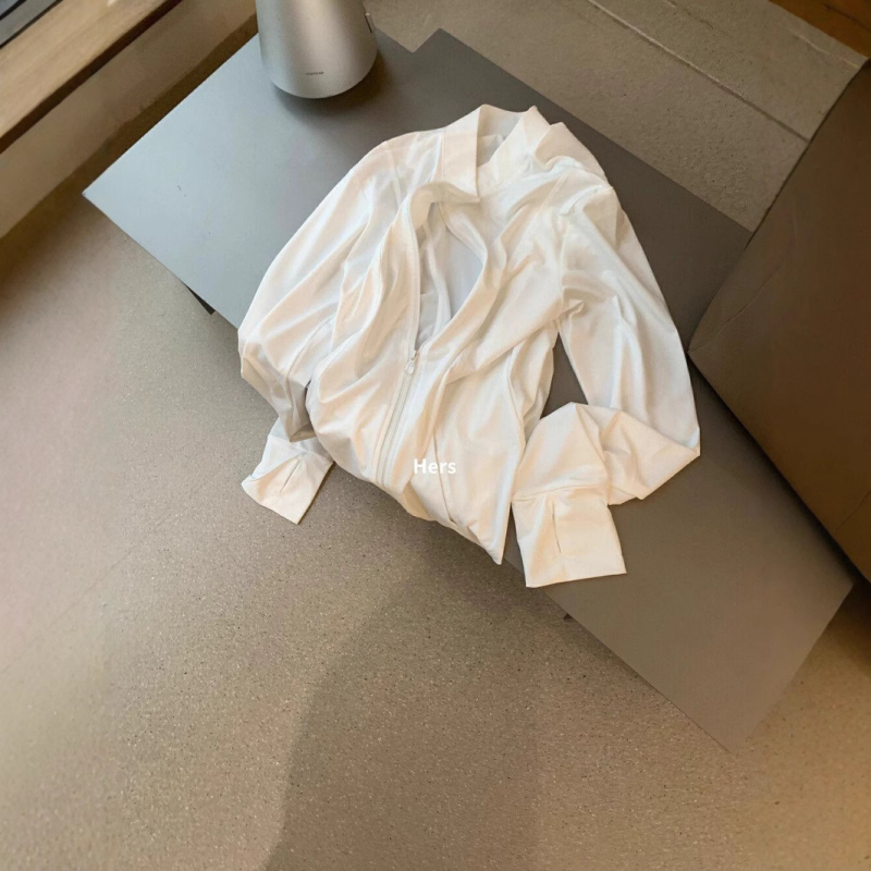 Zaštitna prozračna majica za sunce - Slim fit, najlon, dugi rukav, zatvarač, tanko tkivo